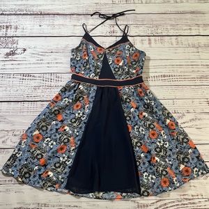 LC Lauren Conrad size 8 floral dress blue
